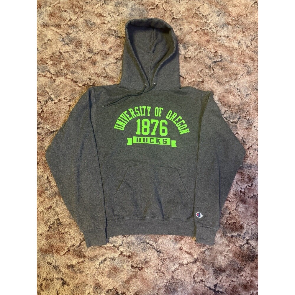 Champion University of Oregon Ducks grey hoodie Size Small Baggy Boxy Fit